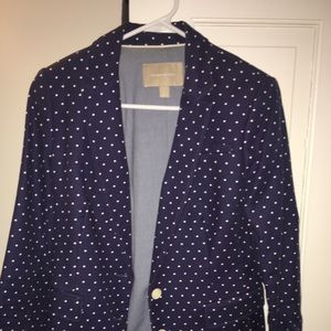 Polka dot blazer